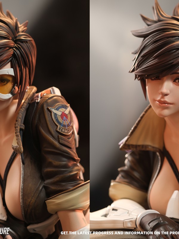 Dtalon Studio Overwatch Tracer Lena Oxton Hot Sexy 1/4 Statue